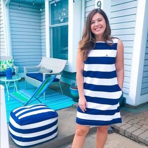 Vineyard Vines x Target Dress Medium Striped Sleeveless Crewneck Knit Mini